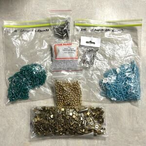 Assorted Loose Beads and Findings‎ For Crafting or Jewelry Making